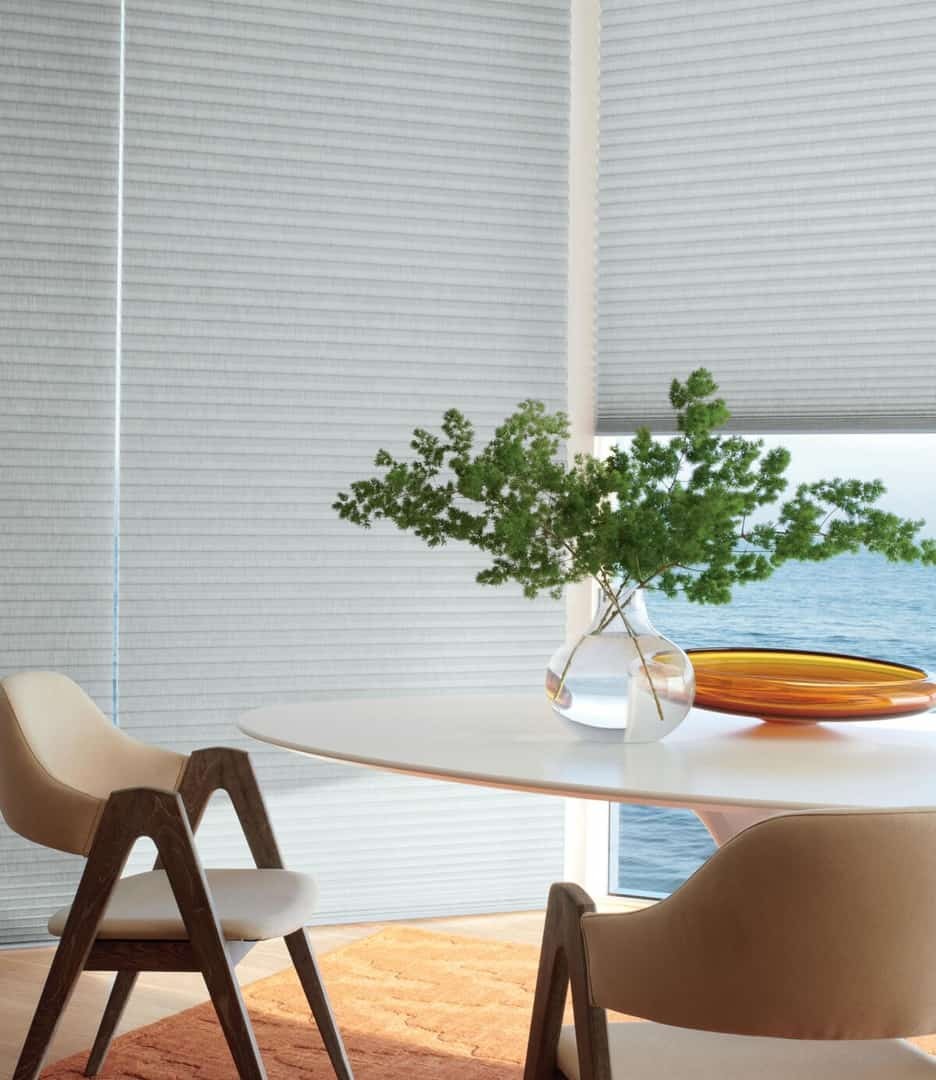 Heritance® Hardwood Shutters Scottsdale, Arizona (AZ) Hunter Douglas window treatments that are easy to clean.